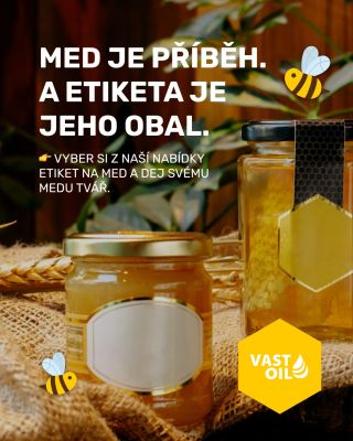 🫙 Med má svůj příběh – a etiketa je první, kdo ho vypráví. Bez ní je to jen sklenice se zlatem uvnitř. ✔️ Napiš, co za med...