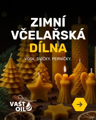 Z vytaveného, krásně žlutého vosku se doma stává malá manufaktura. Svíčky, vánoční dekorace, stromečky… a ideálně s dětmi,...